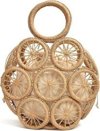 com Fashion Hollow Round Straw Bags Woven Women Handbags Summer Beach Shoulder Crossbody Bags For Women PursesBrown Clothing Shoes amp Jewelry at Amazon