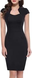 com GRACE KARIN Women Cocktail Dress Cap Sleeve Vintage Pencil Wedding Guest Dress Wear to Work Dress Clothing Shoes amp Jewelry at Amazon