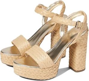 com GUESS Gabela Tan 10 M Heeled Sandals at Amazon