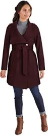 com GUESS Wool Jackets for Women Mid-Weight Coat with Adjustable Belt Clothing Shoes amp Jewelry at Amazon