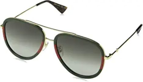 com Gucci GG0062S 003 GoldGreen GG0062S Pilot Sunglasses Lens Category 3 Size 57  Clothing Shoes amp Jewelry at Amazon