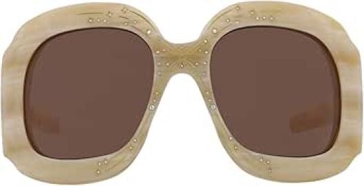 com Gucci ShieldWrap Sunglasses Beige Beige Brown Luxury Eyewear Made In Italy Acetate Frame Designer Fashion for Everyday Luxury Clothing Shoes amp Jewelry at Amazon