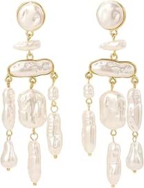 com HETICA Gold Pearl Drop Dangle Earrings for Women Baroque White Big Pearl Drop Earrings Engaged Wedding Bridesmaid Hanging Jewelry Gifts for Women Clothing Shoes amp Jewelry at Amazon