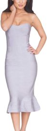 com HLBandage Strapless Mermaid Fishtail Midi Rayon Bandage Dress Clothing Shoes amp Jewelry at Amazon