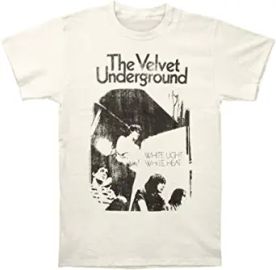 com Impact Originals The Velvet Underground White LightWhite Heat Adult Fitted Jersey T-Shirt Tee Clothing Shoes amp Jewelry at Amazon