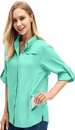 com Jessie Kidden Women39s Quick Dry Sun UV Protection Convertible Long Sleeve Shirts for Hiking Camping Fishing Sailing Clothing Shoes amp Jewelry at Amazon