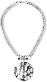 com Jiulory Silver Hammered Metal Statement Necklace Set with Lobster Clasp Closure Disc Coin Necklace Circle Necklace Chunky Necklaces for Women 2022 Summer Necklace New Unique Trendy Jewelry Clothing Shoes amp Jewelry at Amazon