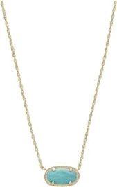 com Kendra Scott Elisa Pendant Necklace Gold Turquoise-Variegated One Size Clothing Shoes amp Jewelry at Amazon