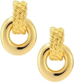 com Kenneth Jay Lane Doorknocker Clip Earring Gold Clothing Shoes amp Jewelry at Amazon