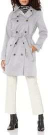 com LONDON FOG Women39s Double Breasted Trench Coat Clothing Shoes amp Jewelry at Amazon