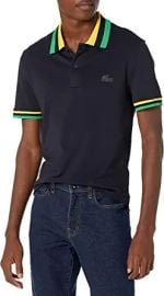 com Lacoste Men39s Short Sleeve Semi-Fancy Slim Fit Polo Clothing Shoes amp Jewelry at Amazon