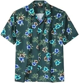 com MCEDAR Mens Hawaiian Shirts Short Sleeve Button Down Tropical Aloha Beach Shirt -Big and Tall Clothing Shoes amp Jewelry at Amazon