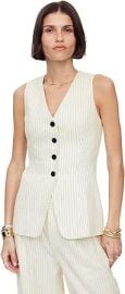 com Madewell womens Cass Vest - Pinstripe Linen Clothing Shoes amp Jewelry at Amazon