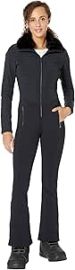 com Obermeyer Katze Suit for Women - Color Block Long Sleeves with Lower Front Zipper Closure and Comfy Winter Jumpsuit Black II 8 One Size Clothing Shoes amp Jewelry at Amazon