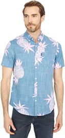 com Original Penguin Men39s Standard Pineapple Print Short Sleeve Button-Down Shirt  Clothing Shoes amp Jewelry at Amazon