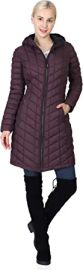 com Outdoor Ventures Women39s Maryan Hooded Ultra Lightweight Warm Thermolite Long Puffer Coat Clothing Shoes amp Jewelry at Amazon