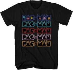 com Pac-Man Official Pacman Video Game Shirt - Namco Atari Official T-Shirt Clothing Shoes amp Jewelry at Amazon