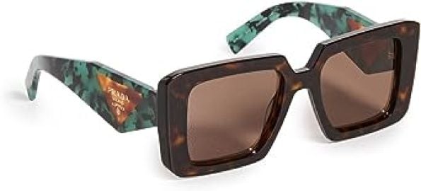 com Prada Women39s 23YS Symbole Sunglasses Tortoise Brown Print One Size Clothing Shoes amp Jewelry at Amazon