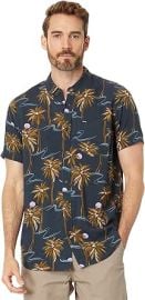 com Rip Curl Brushed Palm Floral Short Sleeve Woven Clothing Shoes amp Jewelry at Amazon