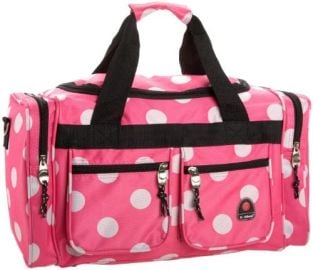 com Rockland Duffel Bag Pink Dots 19-Inch Travel Duffels at Amazon