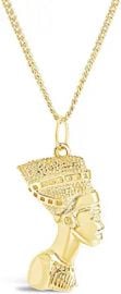 com Sterling Forever -Egyptian Pharaoh Bust Necklace with Strong Lobster Clasp Clothing at Amazon