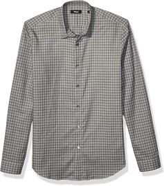 com Theory Menx27s Irving Visby Shirt Ice Green Check XS Clothing Shoes amp Jewelry at Amazon