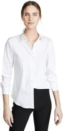 com Theory Womenx27s Luxe Tenia Button Down Blouse Clothing Shoes amp Jewelry at Amazon