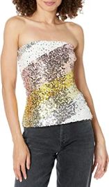 com Trina Turk Women39s Fetching Sequins Tube Top  Clothing Shoes amp Jewelry at Amazon