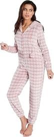 com Undercover Ladies Houndstooth Onesie 791222 Pink L Clothing Shoes amp Jewelry at Amazon