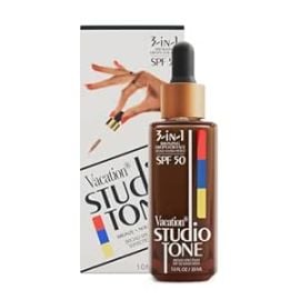 com Vacation Studio Tone SPF 50 Sunscreen Bronzing Drops For Face Sunkissed Skin Bronzer Makeup-Friendly Tan Drops Non-Comedogenic Broad Spectrum Sun Block Vegan amp Cruelty-Free 1 Fl Oz Beauty amp Personal Care at Amazon