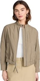 com Vince Womenx27s Cropped Bomber Jacket Clothing Shoes amp Jewelry at Amazon