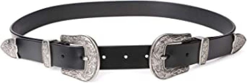 com Women Leather Belts Ladies Vintage Western Design Black Waist Belt for Pants Jeans Dresses Clothing Shoes amp Jewelry at Amazon