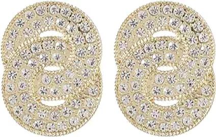 com YJLLOVE Drop Earrings Cross Hollow Out Party Stud Earrings for Women Shiny Crystal Statement Jewelry Gift Fashion Exquisite Unique Stud Earrings for Women Girl Bride Gift Metal Color Gold Clothing Shoes amp Jewelry at Amazon