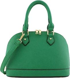 com Zip-Around Classic Dome Satchel Kelly Green Clothing Shoes amp Jewelry at Amazon