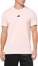 com adidas Menx27s Designed for Training Workout T-Shirt Sandy Pink Mel Clothing Shoes amp Jewelry at Amazon