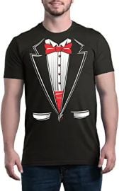 com shop4ever Classic Tuxedo T-Shirt Funny Party Costume Shirts  Clothing Shoes amp Jewelry at Amazon