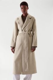 cos BELTED WRAP COAT at Cos