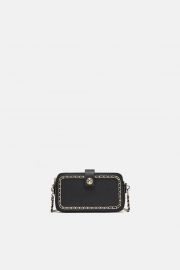 crossbody wallet with zippers at Zara