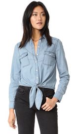 cupcakes and cashmere Ayres Tie Front shirt at Shopbop