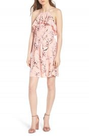 cupcakes and cashmere Corralyn Floral Print Halter Dress at Nordstrom