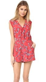 cupcakes and cashmere Fitz Cherry Blossoms Romper at Shopbop