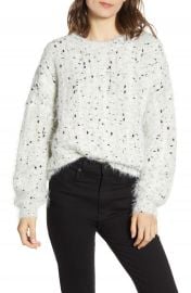 cupcakes and cashmere Nisha Fuzzy Speckle Pullover   Nordstrom at Nordstrom