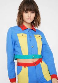 current-mood-colorblock-denim-jacket at Dolls Kill