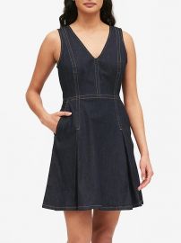 denim dress at Banana Republic