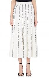 WornOnTV: Ginger’s white ruffled midi skirt on Good Morning America ...