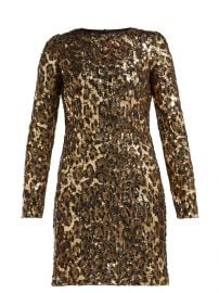 dolce gabbana Leopard-print sequinned mini dress at Matches