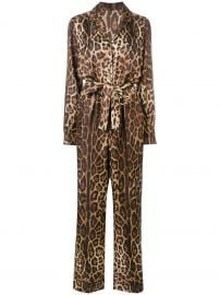 dolce gabbana leopard jumpsuit at Farfetch