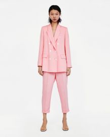 double-breasted blazer at Zara