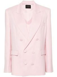 double-breasted crepe blazer at Farfetch