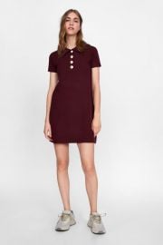 dress with faux pearls at Zara